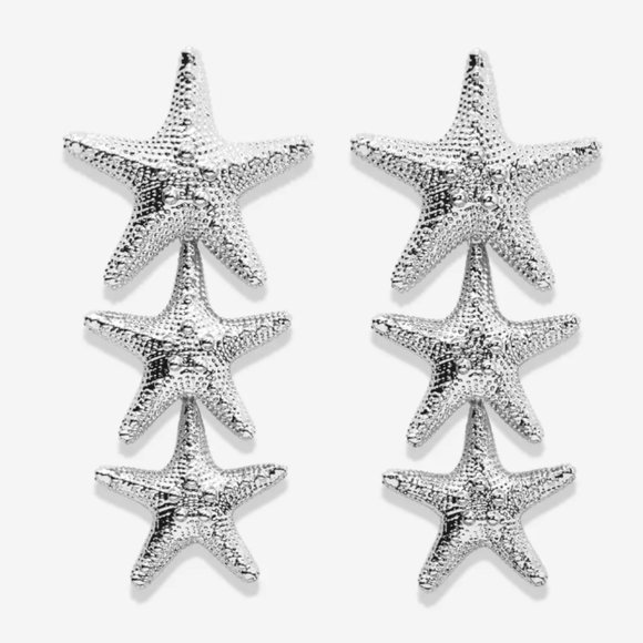 Bryan Anthonys Renew Statement Earrings - Silver - Picture 1 of 4